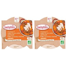 Cassolette DE Carotte DES Landes Lentilles Porc DE Nouvelle-Aquitaine AU Cumin dès 15 mois