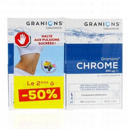 Oligoéléments - Chrome 250µg / J 60 comprimés lot de 2