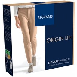 Origin Lin Chaussette 2 Femme Long Ecru TL 1 Paire
