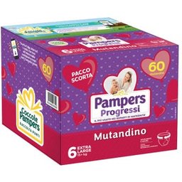 Pampers Progression Culottes Taille 6 XL 60uts