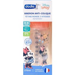 Biberon Initiation 270ml Minnie Rose 0 à 6 Mois 1ud