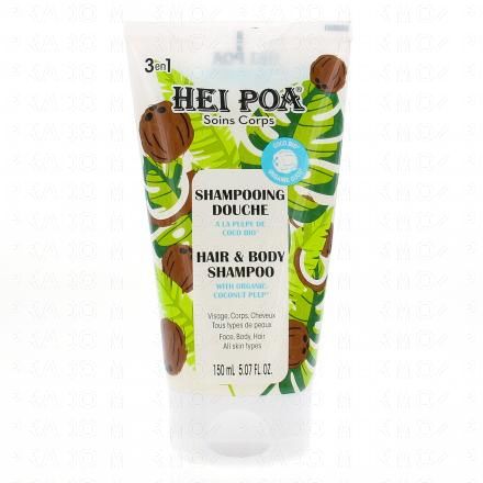 HEI POA Shampooing douche à la noix de coco bio tube 150ml