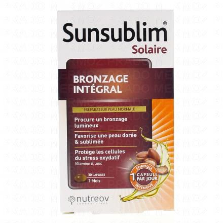 Sunsublim bronzage intégral 30 capsules