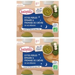Pâtes Perles Epinard & Fromage DE Chèvre DE NOS Régions dès 8 mois