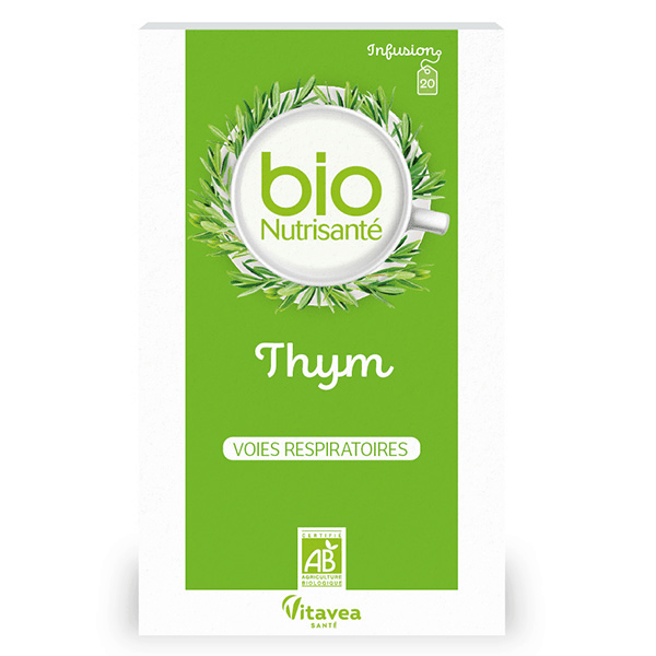 - BioNutrisanté - Infusion Thym - Voies Respiratoires - 20 sachets