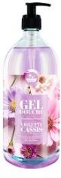 Gel Douche Violette Cassis de 1 Litre - Flacon-Pompe 1000 ml