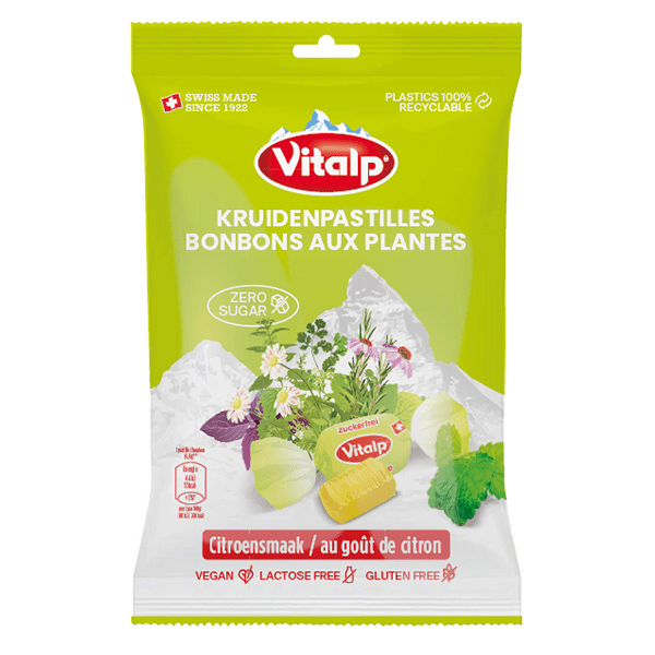 - Bonbons Aux Plantes Sans Sucre - Mélisse et Citron 75g