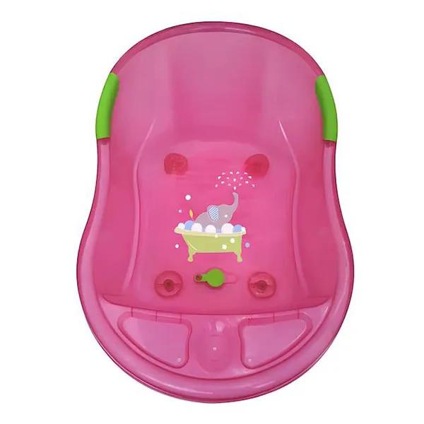 Baignoire bébé 4 mois à 3 ans Trou et bouchon de vidange Coloris Rose