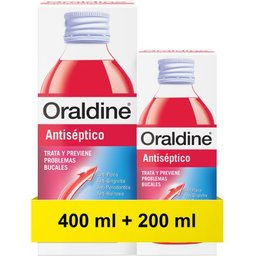 Bain de bouche antiseptique 400ml + 200ml