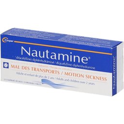 Nautamine - Mal des transports - Adultes et enfants de plus de 2ans - 20 comprimés