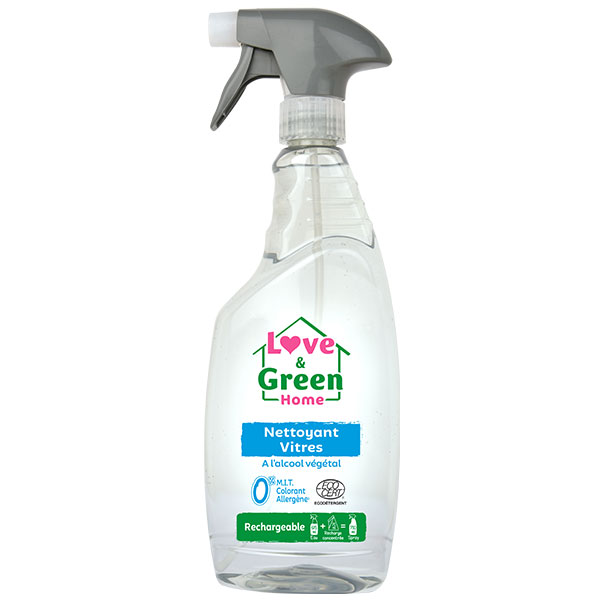 Home Nettoyant vitres certifié Eco-détergent à l'alcool végétal - 750ml