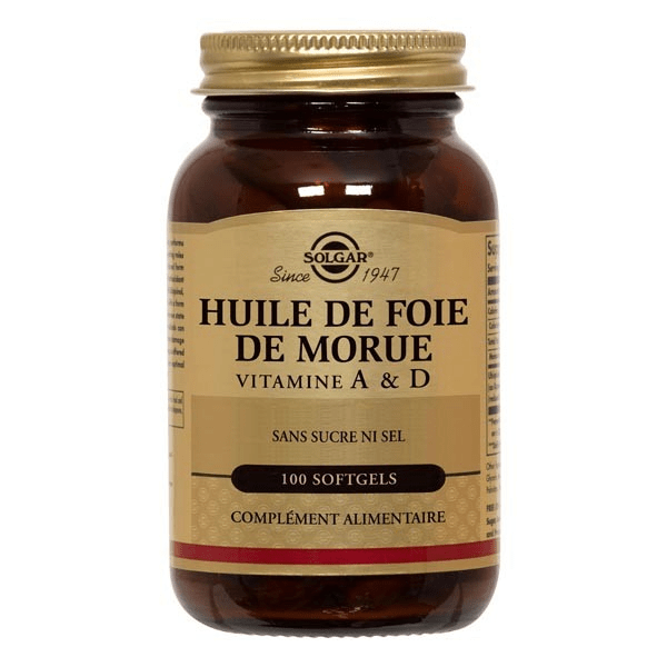 Huile de foie de Morue 100 Softgels