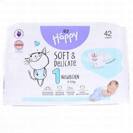 Couches bébé taille 1 - 2à5kg x42 couches