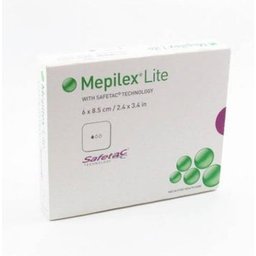 Pansements Mepilex Lite Est 6x8,5cm 5uts