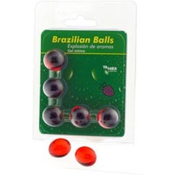 Taloka Brazilian Balls Intimate Gel Strawberry 5uds