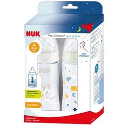 First Choice+ Day Night Silicone Bottle 2uts