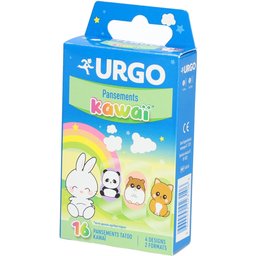 Urgo Pansement Kawai - Pansement protecteur adhésif, prédécoupé, décoré pour enfant. - bt