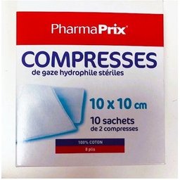 Compresses Stériles 10x10cm 10uds