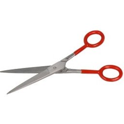 Zenish Professional Ciseaux Métal Argenté Manche Rouge 7 1ut