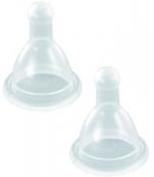 Blister 2 Tétines Nn Silicone à Perçage à Deux Trous et Régulateurs d'Air - Blister 2 tétines