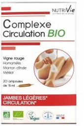 Complexe Circulation Bio 20 Ampoules - Boîte 20 Ampoules de 15 ml