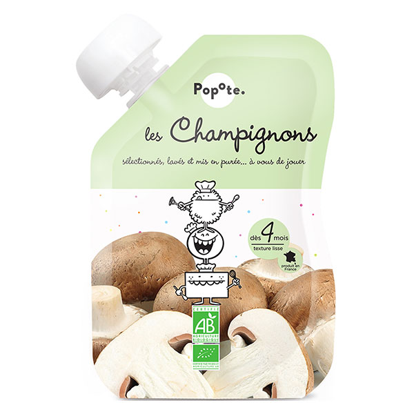 Les Légumes Gourde Champignons +4m Bio 120g