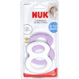 Set Anneau De Dentition 3-12m 2 Unités