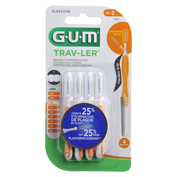 Brossette Interdentaire Trav Ler 0,9mm - 6 unités