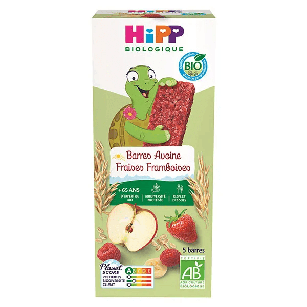 Barres Avoine Fraises Framboises 5x20g