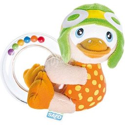 2150 Sonajero Blando Aro y Peluche de Pato 1ud