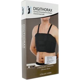Digithorax Ceinture Thoracique Noire 25cm Taille 4 Noir 1ut