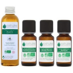 Kit « Massage Du Dos » 3 Huiles Essentielles Bio Et 1 Huile Végétale Bio