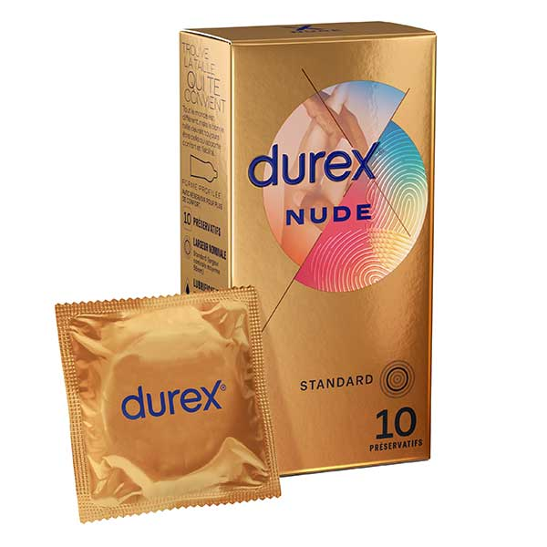 Préservatifs Nude - 10 Préservatifs Extra Fins Sensation Peau Contre Peau