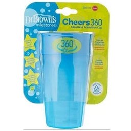Dr Browns Tasse 360º sans embout Bleu 300 ml