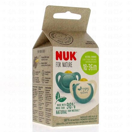 For nature - Sucettes x2 18-36 mois vert