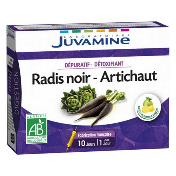 Dépuratif-Détoxifiant Radis Noir Artichaut 10 ampoules