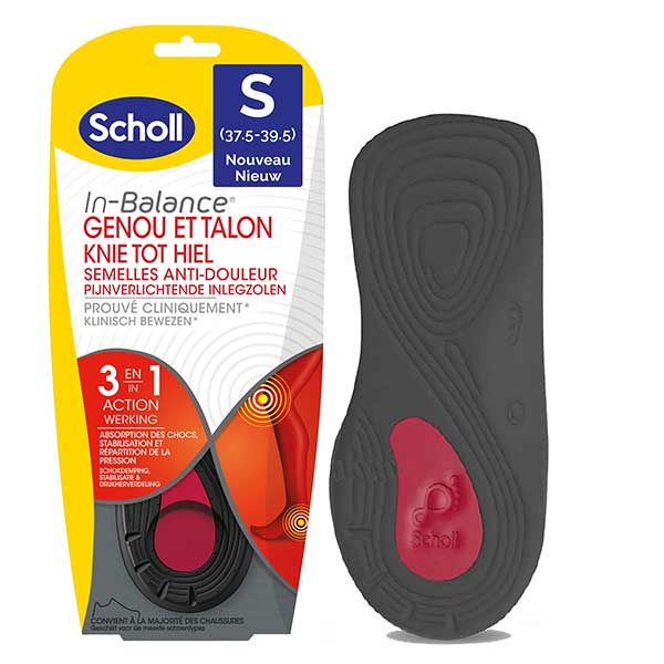 Expert Support Semelles Anti-Douleur Genou+Talon Taille S