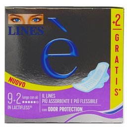 E Serviettes Long avec des Ailes 9+2uts