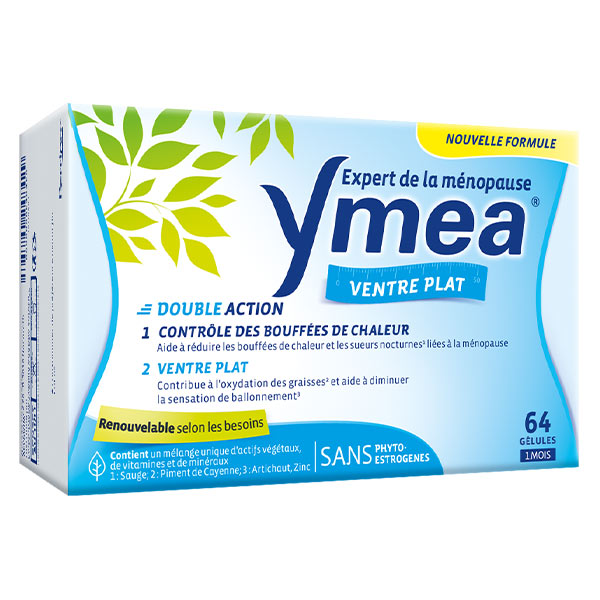 Ménopause Bouffées de Chaleur et Ventre Plat 64 Gélules