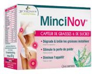 MinciNov Capteur Graisses et Sucres 60 comprimés - Boîte 60 comprimés