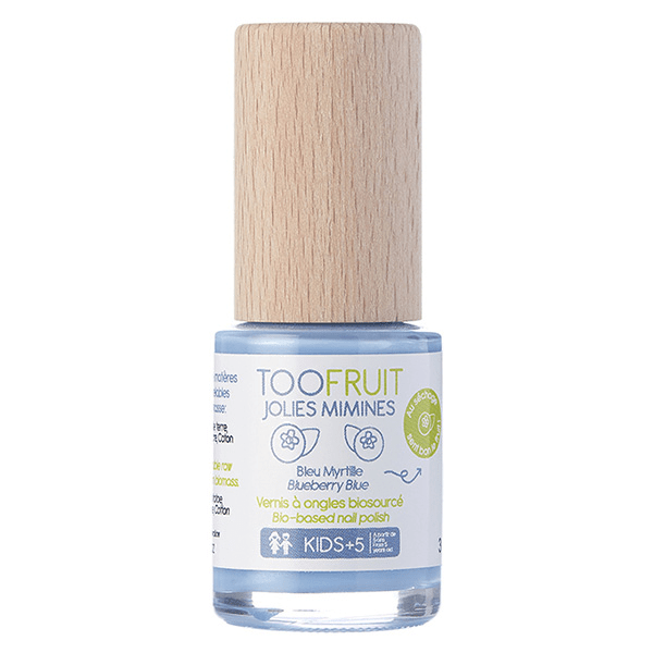 Enfant Mains Jolies Mimines Vernis à Ongles Bleu Myrtille Biosourcé 10ml