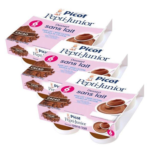 Mon 1er Dessert sans Lait Cacao +6m 3 Lots de 4 x 100g