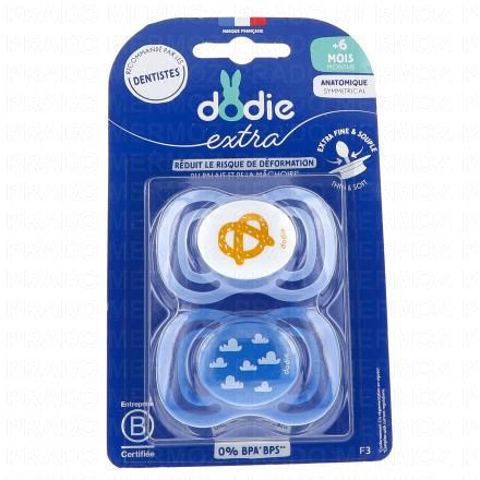 Extra - Sucette Anatomique Nature bleu duo +6 mois