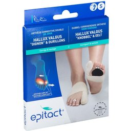 Epitact® Orthèse corrective double Taille S Pied droit