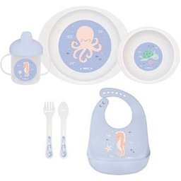 Baby Ocean Life Kit Cubiertos de Microondas