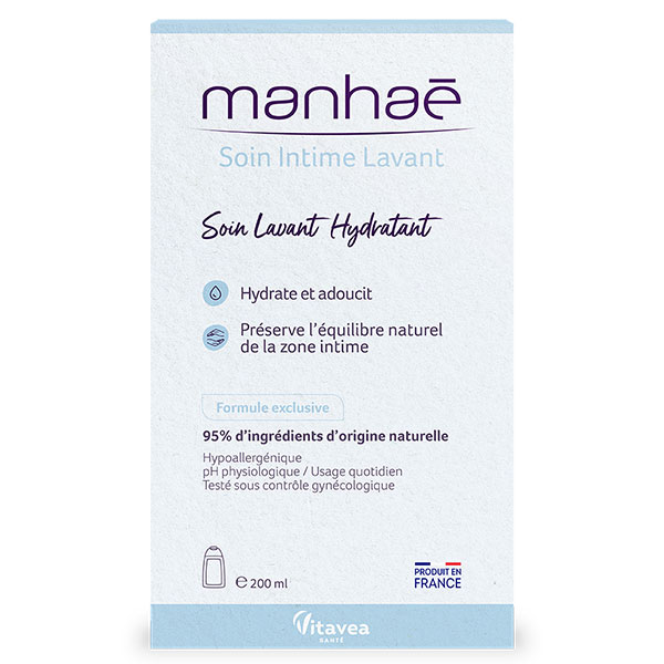 Manhaé Soin Intime Hydratant - Soulage & calme inconfort et irritations - 200 ml - Manhaé