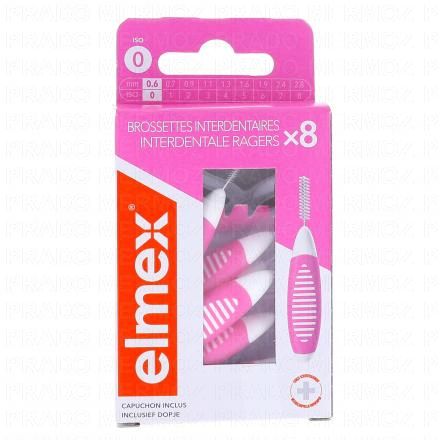 Brossette Interdentaire taille 0 0.6mm, 8 unités