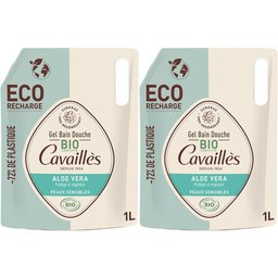 Rogé Cavaillès Gel Bain Douche certifié Bio Aloe Vera Éco-recharge