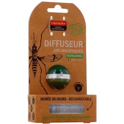 Diffuseur Anti-Moustiques + Recharge Vert