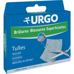 Brûlures et Blessures Superficielles 6 Tulles 5x5cm
